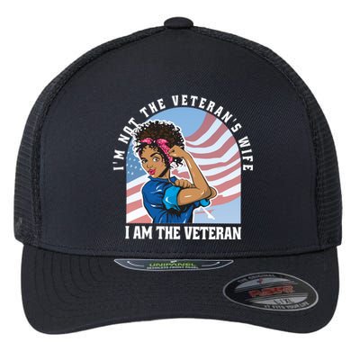 Black African American Veteran VeteranS Day Quote Gift Flexfit Unipanel Trucker Cap