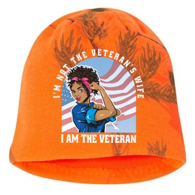 Black African American Veteran VeteranS Day Quote Gift Kati - Camo Knit Beanie