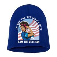 Black African American Veteran VeteranS Day Quote Gift Short Acrylic Beanie