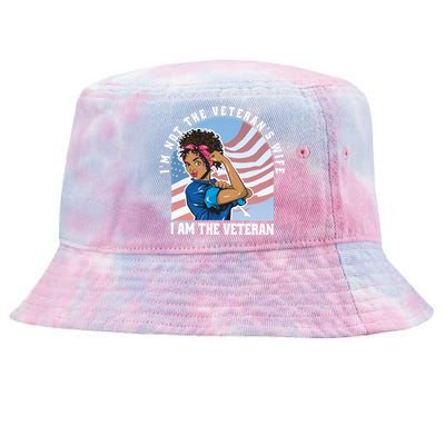 Black African American Veteran VeteranS Day Quote Gift Tie-Dyed Bucket Hat