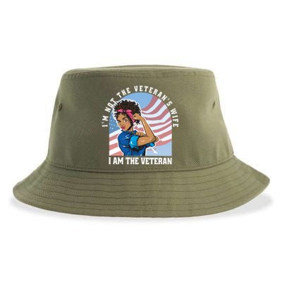 Black African American Veteran VeteranS Day Quote Gift Sustainable Bucket Hat