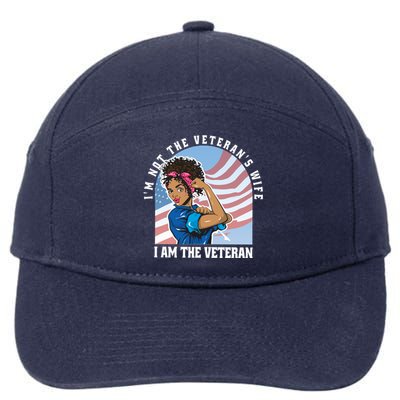 Black African American Veteran VeteranS Day Quote Gift 7-Panel Snapback Hat