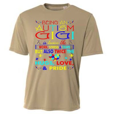 Being An Autism Gigi Hugs Love Pride Awareness Gift Cooling Performance Crew T-Shirt