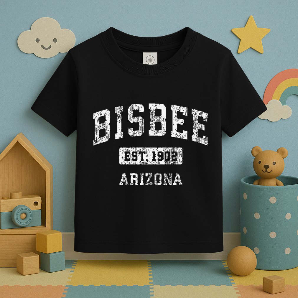 Bisbee Arizona Az Vintage Established Toddler T-Shirt