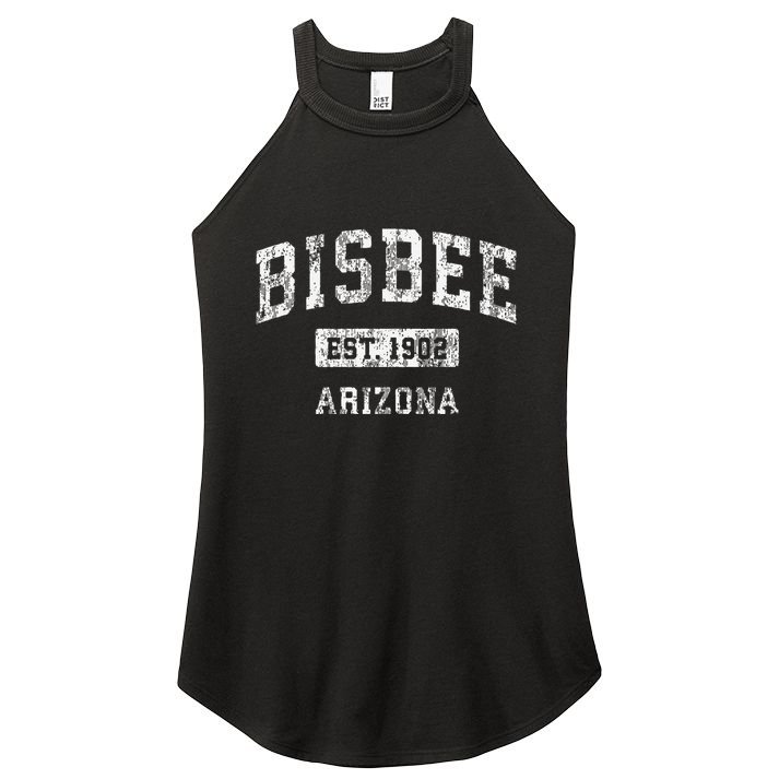 Bisbee Arizona Az Vintage Established Women's Perfect Tri Rocker Tank