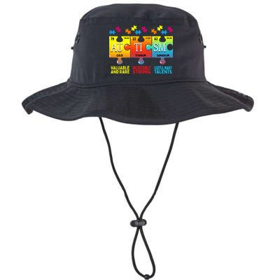 Black Autism Awareness Puzzle Classic Fit Short Sleeve Cotton & Polyester Blend Bucket Hat