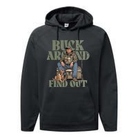 Buck Around And Find Out Trump Camo Hunting Performance Fleece Hoodie