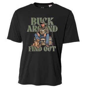 Buck Around And Find Out Trump Camo Hunting Cooling Performance Crew T-Shirt