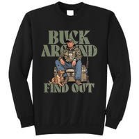 Buck Around And Find Out Trump Camo Hunting Sweatshirt