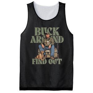 Buck Around And Find Out Trump Camo Hunting Mesh Reversible Basketball Jersey Tank