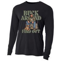 Buck Around And Find Out Trump Camo Hunting Cooling Performance Long Sleeve Crew