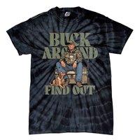 Buck Around And Find Out Trump Camo Hunting Tie-Dye T-Shirt