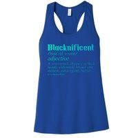 Blacknificent Afro African Pro Black History Gift Women's Racerback Tank