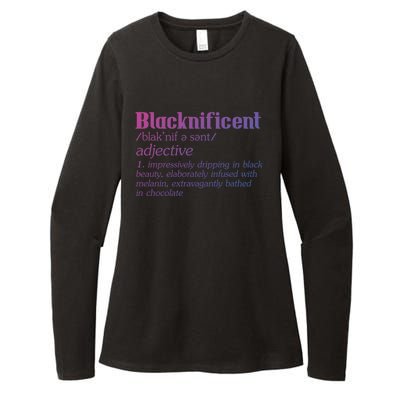 Blacknificent Afro African Pro Black History Gift Womens CVC Long Sleeve Shirt