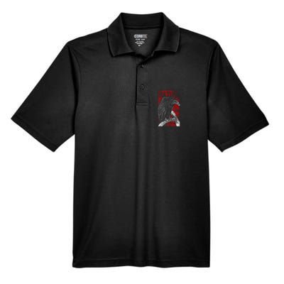 Bird Africa Animal Scavenger Ruppells Griffon Vulture Men's Origin Performance Piqué Polo