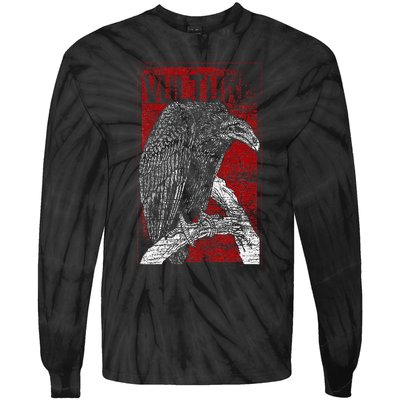 Bird Africa Animal Scavenger Ruppells Griffon Vulture Tie-Dye Long Sleeve Shirt