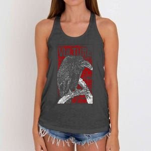 Bird Africa Animal Scavenger Ruppells Griffon Vulture Women's Knotted Racerback Tank