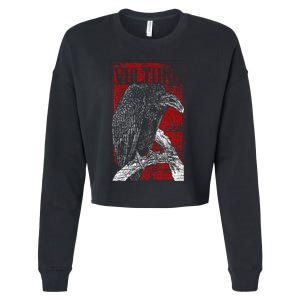 Bird Africa Animal Scavenger Ruppells Griffon Vulture Cropped Pullover Crew