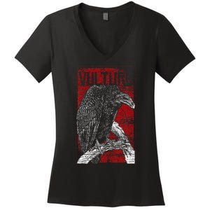 Bird Africa Animal Scavenger Ruppells Griffon Vulture Women's V-Neck T-Shirt