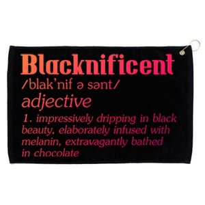 Blacknificent Afro African Pro Black History Gift Grommeted Golf Towel