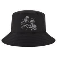 Bigfoot And Alien Sasquatch Love Hand Sign Cool Comfort Performance Bucket Hat