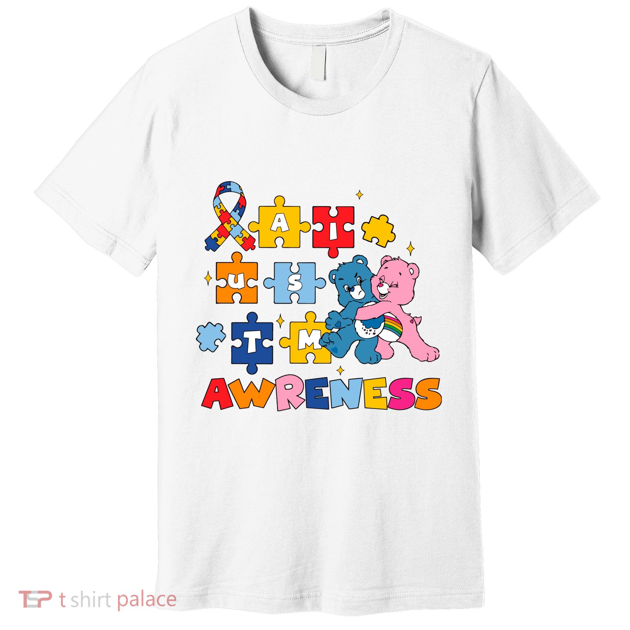 Bears Autism Awareness Autism Puzzle Pieces Premium T-Shirt