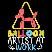 Balloon Artist At Work Balloon Twisting Balloon Modeling Daily Commute Backpack