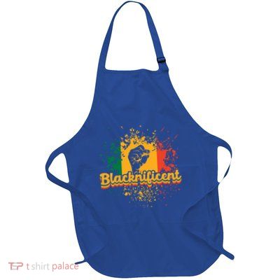Blacknificent African Americans Black Fist Black History Gift Full-Length Apron With Pockets