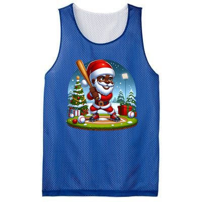 Black African American Santa Claus Baseball Christmas Pjs Gift Mesh Reversible Basketball Jersey Tank