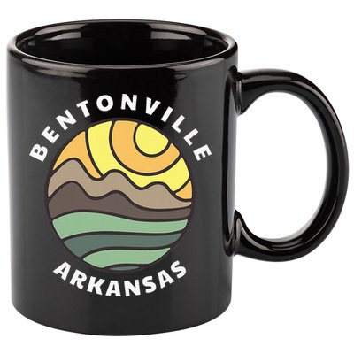 Bentonville Arkansas Ar Mountain Vacation Souvenir 11oz C Handle Ceramic Mug
