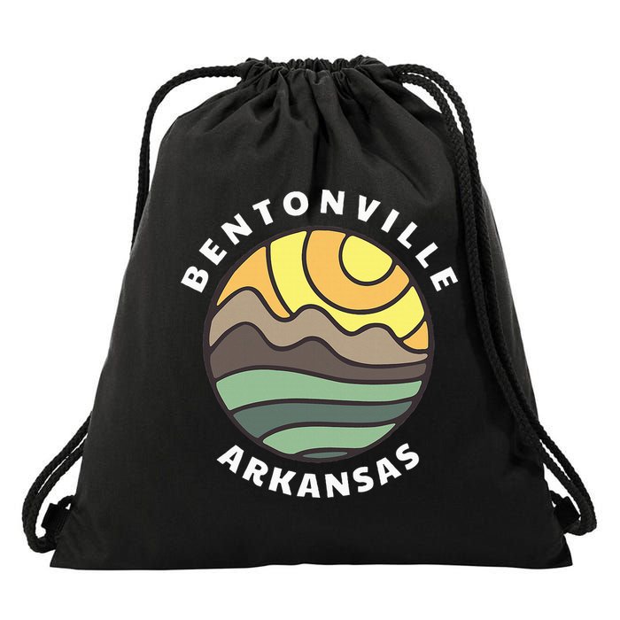 Bentonville Arkansas Ar Mountain Vacation Souvenir Drawstring Bag
