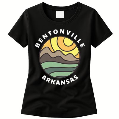 Bentonville Arkansas Ar Mountain Vacation Souvenir Womens T-Shirt