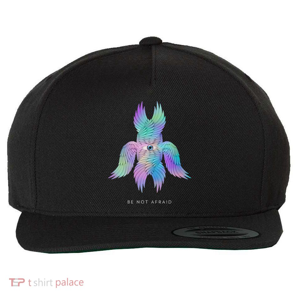 Biblically Accurate Angel Rainbow Seraph Be Not Afraid Wool Snapback Cap