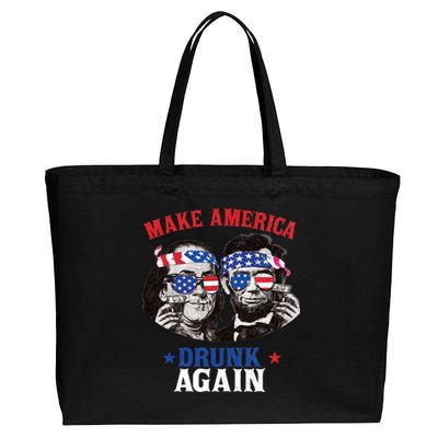 Ben And Abe Make America Drunk Again And Gift Cotton Canvas Jumbo Tote