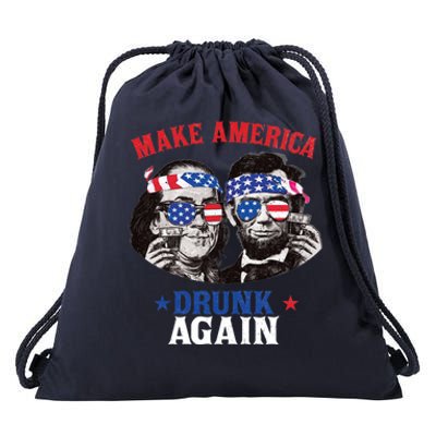 Ben And Abe Make America Drunk Again And Gift Drawstring Bag