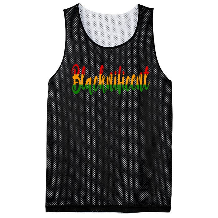 Blacknificent African American Heritage Black History Month Mesh Reversible Basketball Jersey Tank