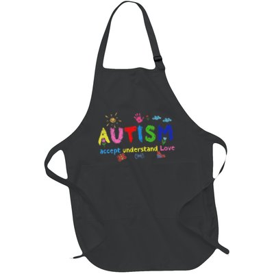 Brushstroke Autism Accept Understand Love Autism Awareness Apron