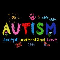 Brushstroke Autism Accept Understand Love Autism Awareness Bucket Hat