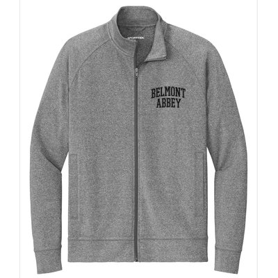 Belmont Abbey Arch Vintage College University Alumni Style Stretch Full-Zip Cadet Jacket