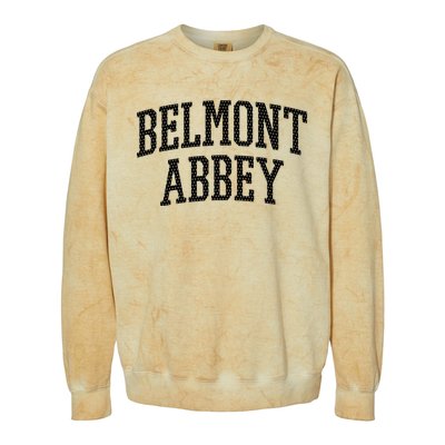 Belmont Abbey Arch Vintage College University Alumni Style Colorblast Crewneck Sweatshirt