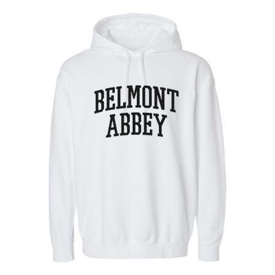 Belmont Abbey Arch Vintage College University Alumni Style Garment-Dyed Fleece Hoodie