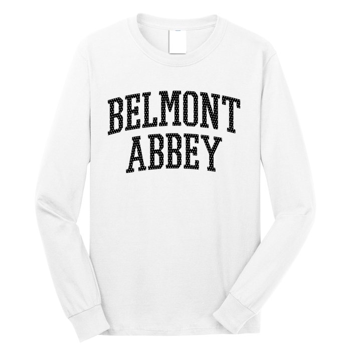 Belmont Abbey Arch Vintage College University Alumni Style Long Sleeve Shirt