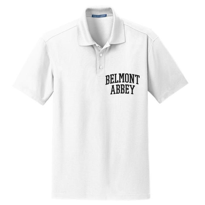 Belmont Abbey Arch Vintage College University Alumni Style Dry Zone Grid Polo