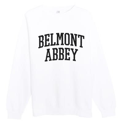 Belmont Abbey Arch Vintage College University Alumni Style Premium Crewneck Sweatshirt