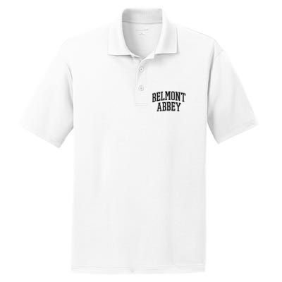 Belmont Abbey Arch Vintage College University Alumni Style PosiCharge RacerMesh Polo