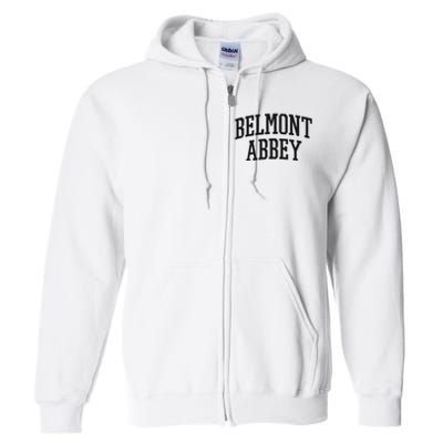 Belmont Abbey Arch Vintage College University Alumni Style Full Zip Hoodie