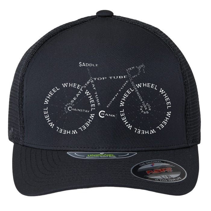 Bicycle Amazing Anatomy Cycling Flexfit Unipanel Trucker Cap