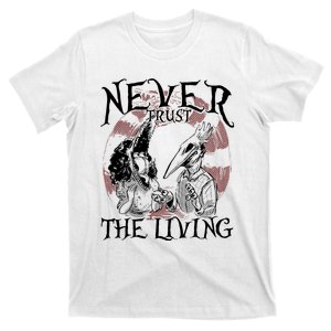 Barbara And Adam Never Trust The Living Halloween Beetle Juice T-Shirt