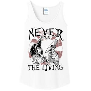 Barbara And Adam Never Trust The Living Halloween Beetle Juice Ladies Essential Tank