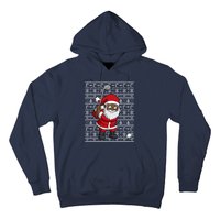 Black African American Santa Claus Golf Ugly Christmas Hoodie